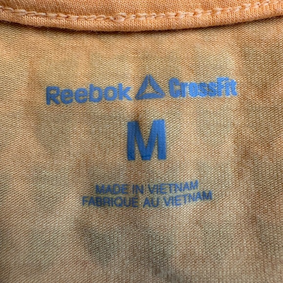 Reebok x Crossfit Orange Black Sleeveless Athletic Tank Top women's size Medium - Picture 2 of 5